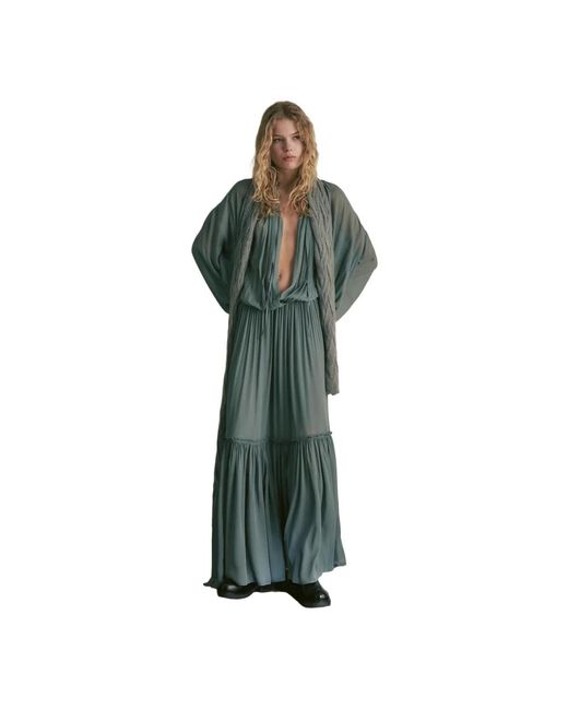 Semicouture Green Maxi Dresses