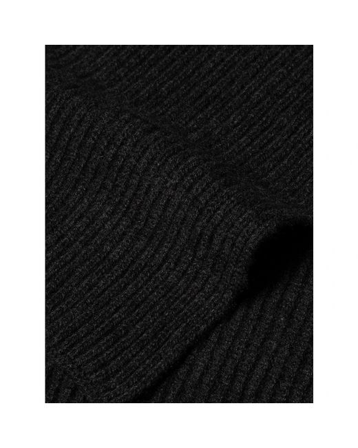 Sunspel Black Winter Scarves for men
