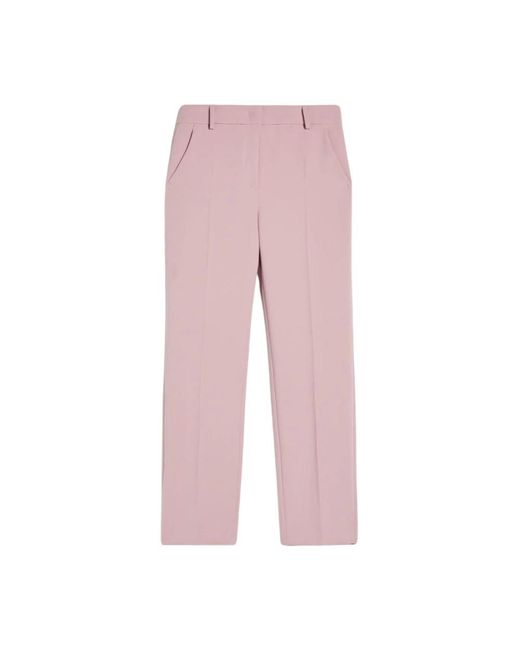 Max Mara Pink Cropped Trousers
