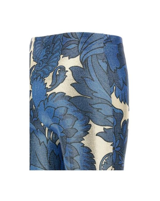 Etro Blue Floral Pants