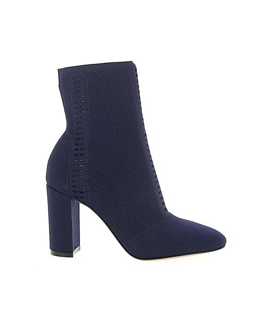 Gianvito Rossi Blue Heeled Boots