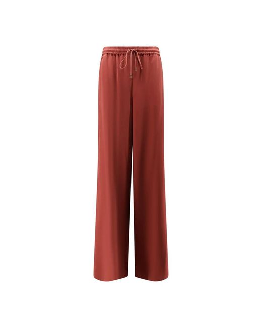 Max Mara Red Wide Trousers