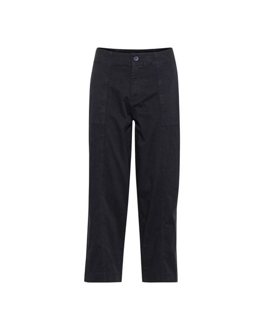Part Two Blue Straight Trousers