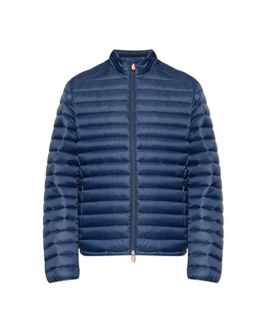 Save The Duck Jassen ,Blauw ,Leer Geïsoleerde Jas Alexander in het Blue voor heren