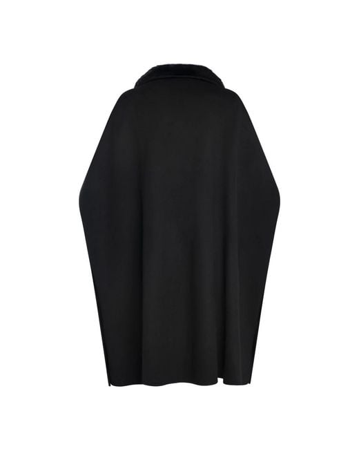 Yves Salomon Black Single-Breasted Coats