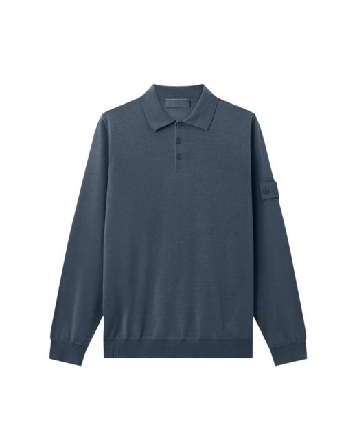 Stone Island Blue Polo Shirts for men