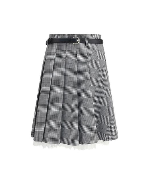 Self-Portrait Gray Short Skirts