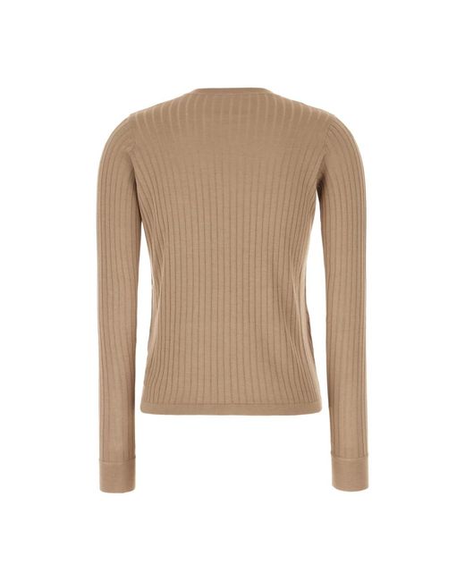 The Row Round-Neck Knitwear in het Natural