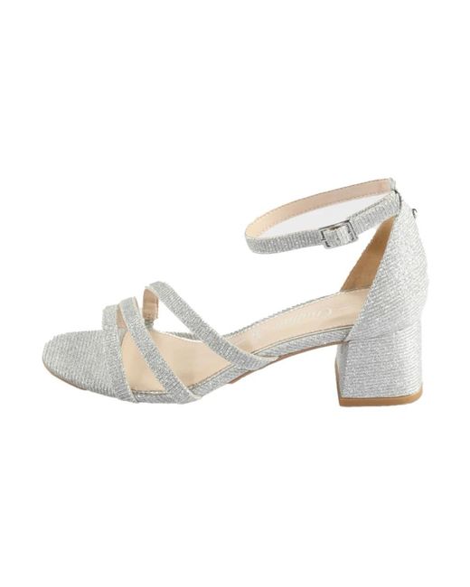 Buffalo White High Heel Sandals