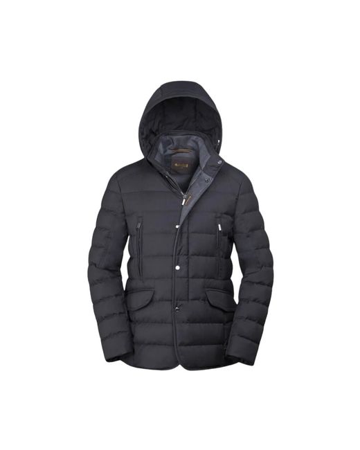 Down Jackets di Moorer in Black da Uomo