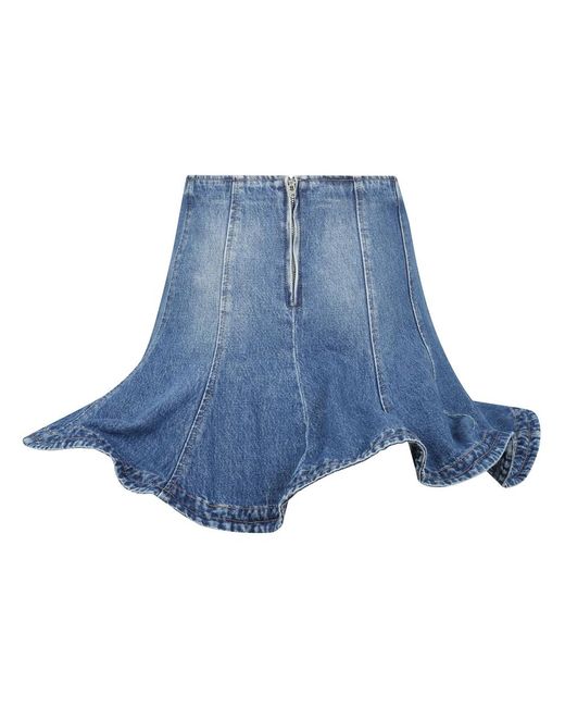 MSGM Denim Skirts in het Blue