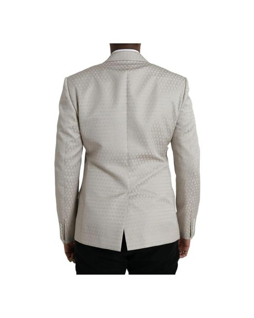 Dolce & Gabbana Slim fit single breasted coat blazer in Gray für Herren