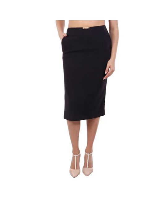 Elisabetta Franchi Black Midi Skirts