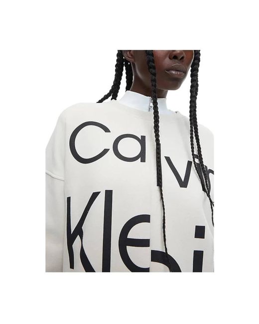 Calvin Klein White Sweatshirts