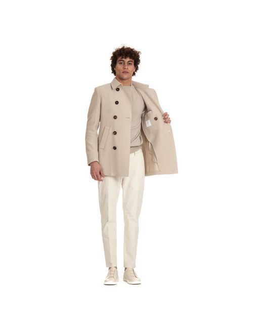 Coats > double-breasted coats Eleventy pour homme en coloris Natural
