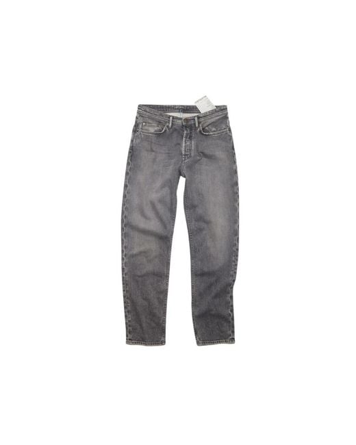 Acne Gray Cropped Jeans for men