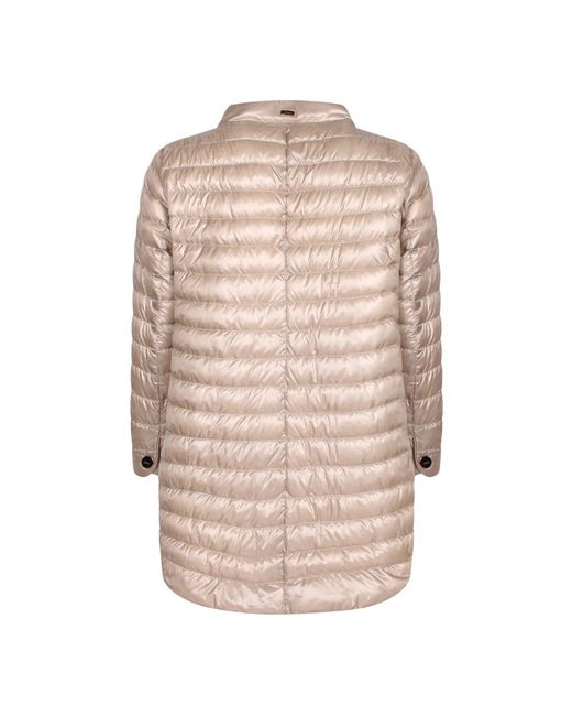 Herno Jassen ,Nylon Chantilly Down Jacket in het Natural