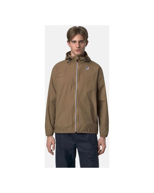 K-Way Brown Rain Jackets for men