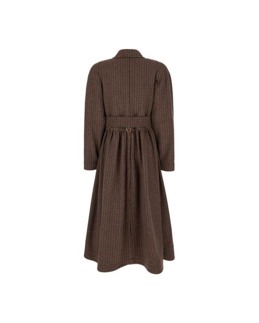 Chloé Brown Belted Coats
