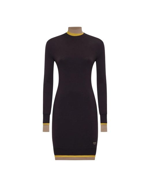 Fendi Blue Knitted Dresses