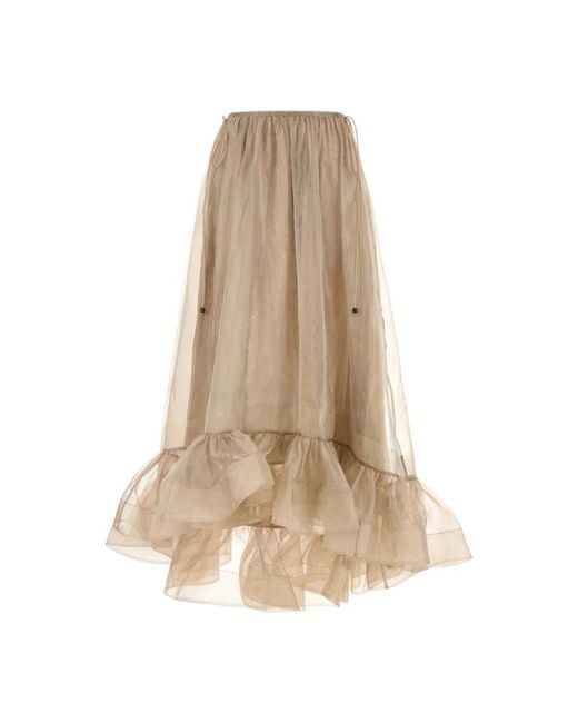 Zimmermann Natural Maxi Skirts