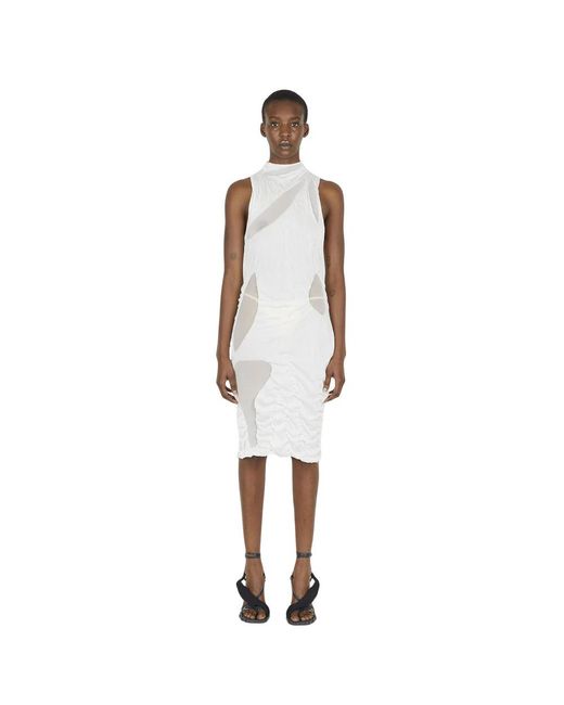 DI PETSA White Midi Dresses