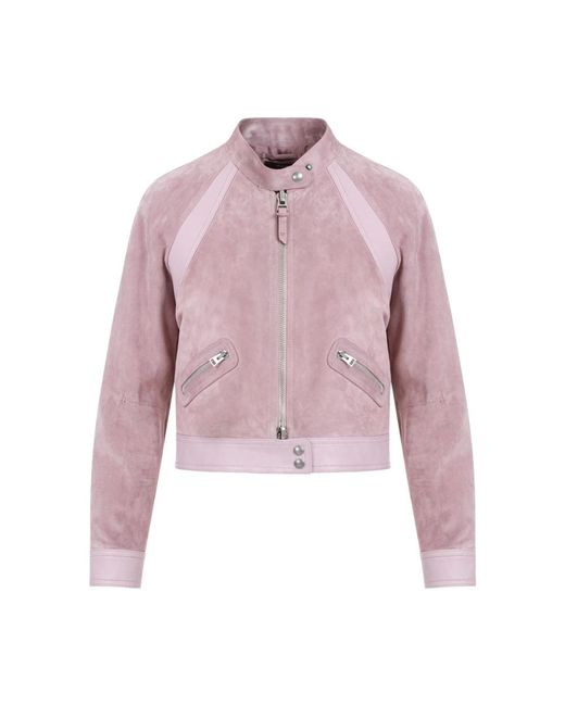 Tom Ford Pink Leather Jackets