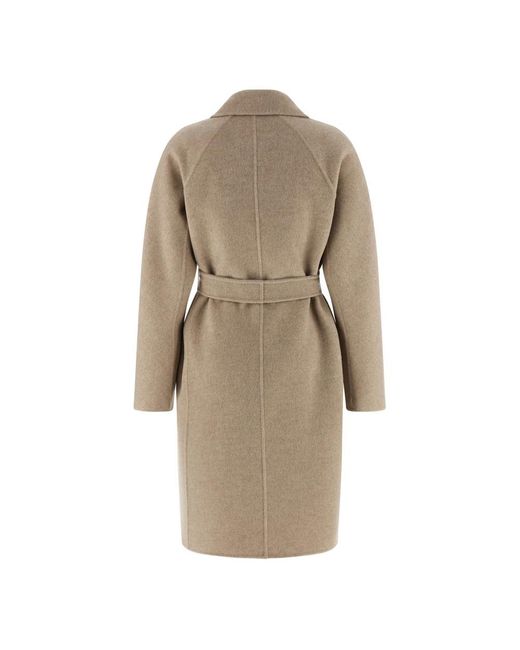 Max Mara Natural Belted Coats