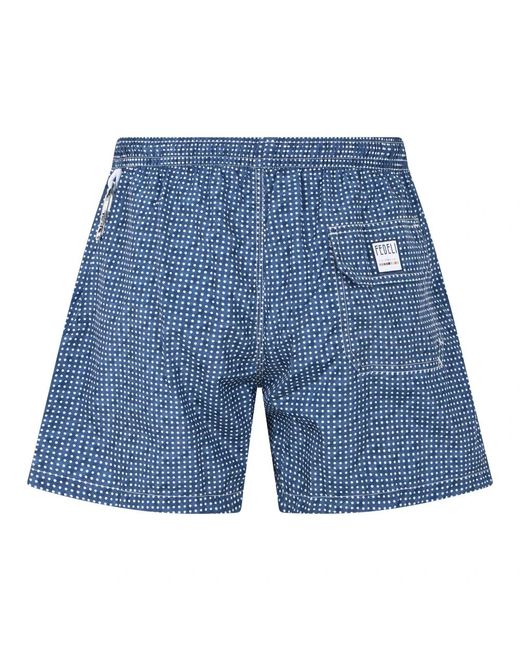 Fedeli Blue Beachwear for men