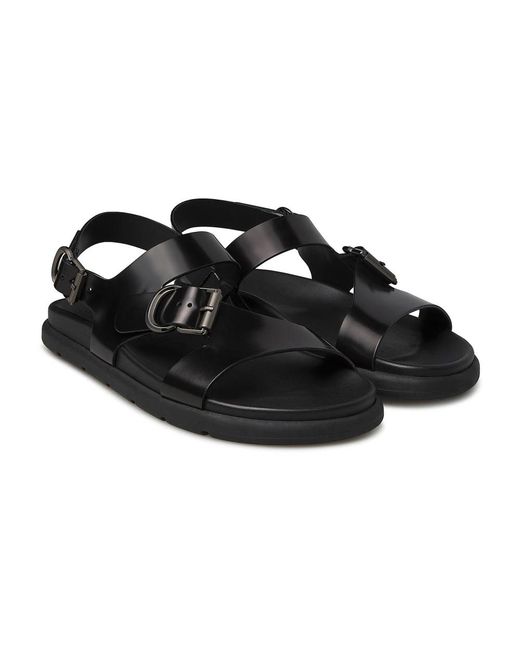 Flat Sandals Loriblu en coloris Black
