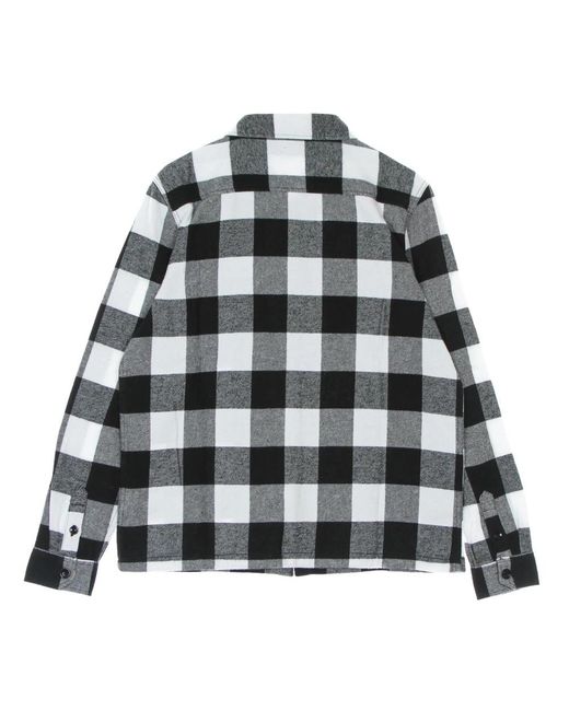 Dickies Overhemden ,Zwart ,Katoen Zwarte Flanellen Overhemd Lange Mouwen Vrouwen in het Gray