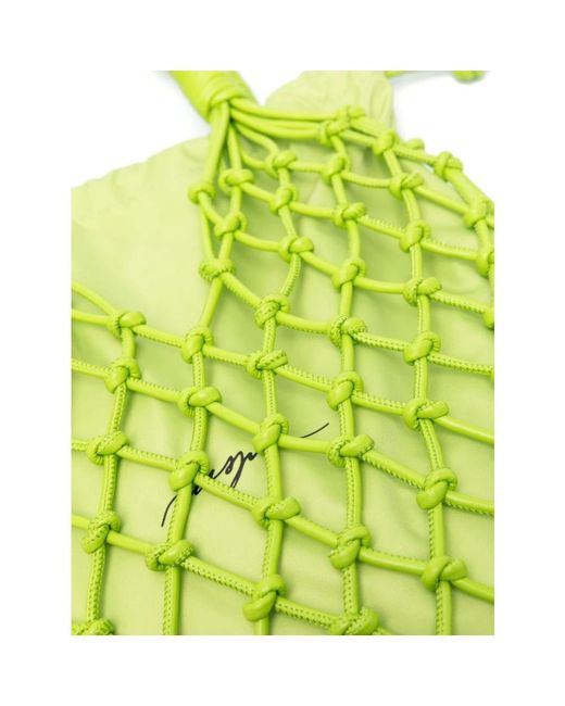 MSGM Green Polyester taschen