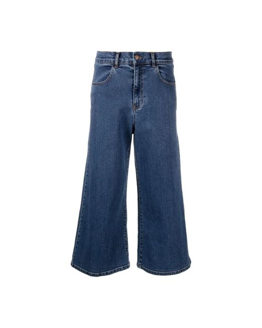 See By Chloé Blue Wide Jeans