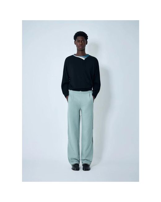 Kiko Kostadinov Blue Wide Trousers for men