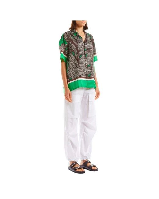 P.A.R.O.S.H. White Tapered trousers