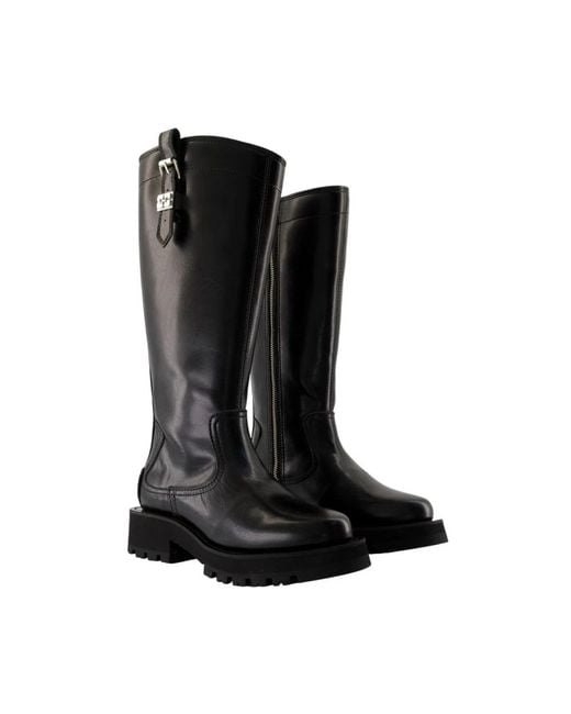 Ganni Black Studs Boots