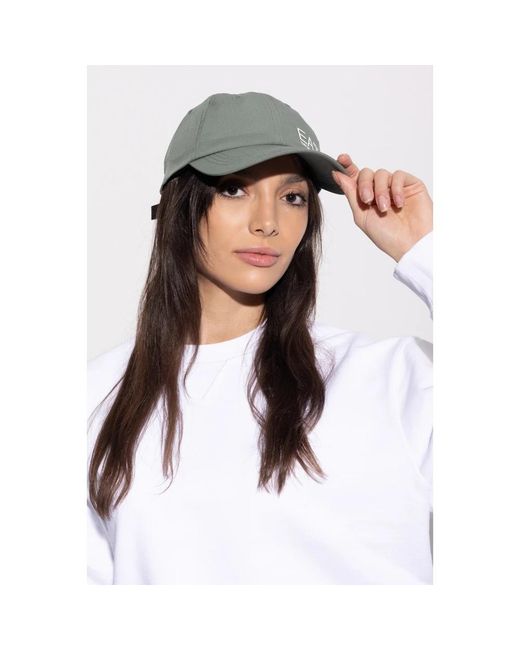 EA7 Accessoires ,Groen ,Polyester Baseball Cap in het Green