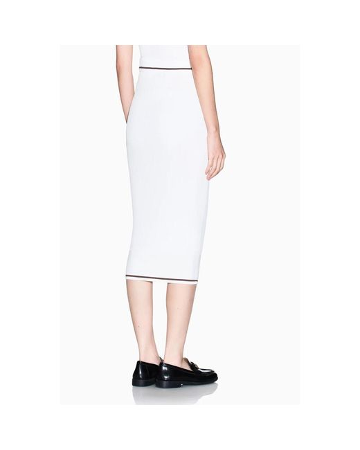 ARMANI EXCHANGE White Midi Skirts