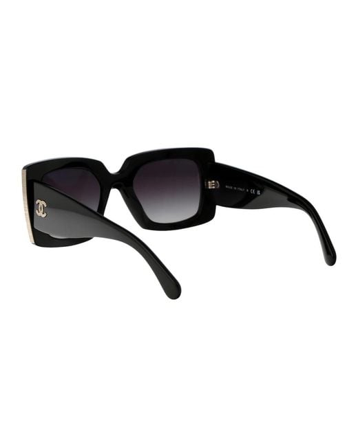 Chanel Black Stylische sonnenbrille mit modell 0ch5435