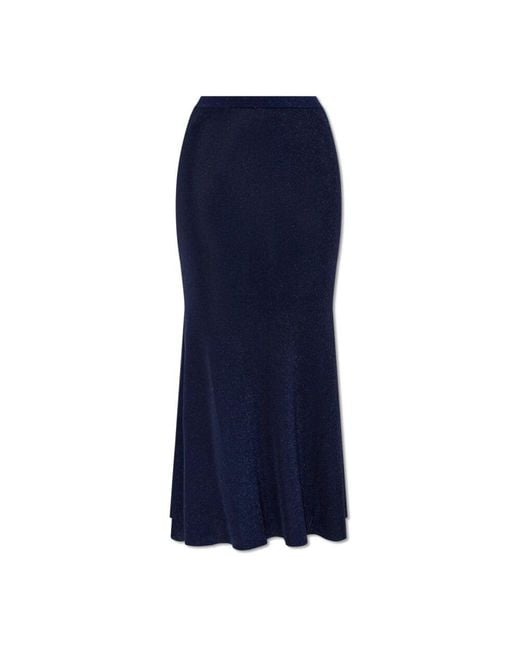 Self-Portrait Blue Midi Skirts