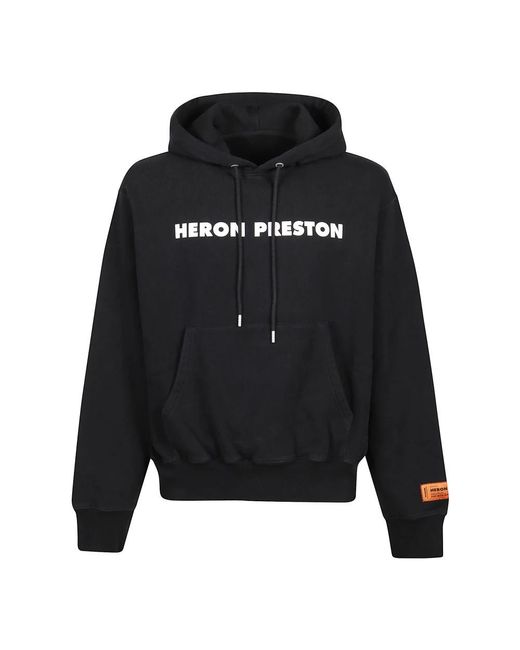 Heron Preston Black Hoodies for men