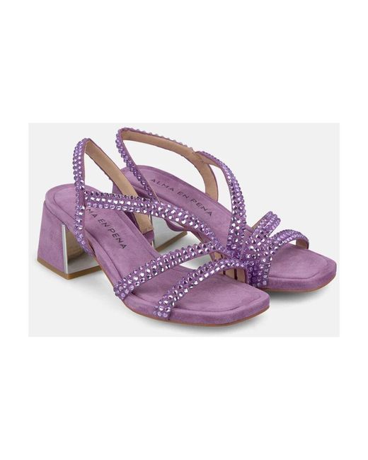 High Heel Sandals di Alma En Pena. in Purple