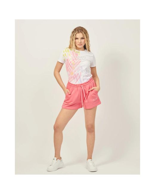 Armani Exchange Pink Short Shorts