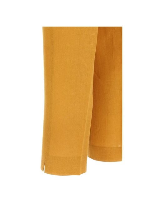 Herno Yellow Slim-Fit Trousers