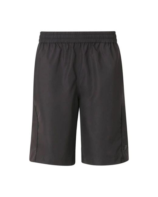 Givenchy Schwarze Signature Shorts Mit 4G Motiv in Gray für Herren