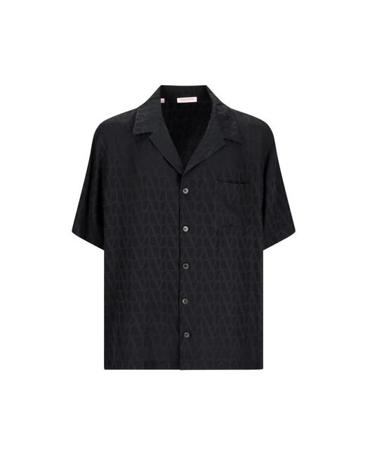 Valentino Garavani Luxuriöses Seidenhemd Für Männer in Black für Herren