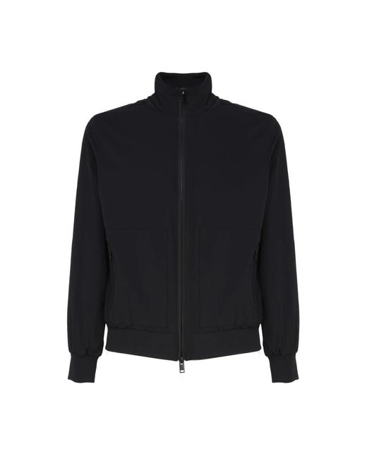 Liu Jo Dunkelblauer baumwoll-sweatshirt mit reißverschluss polo in Black für Herren