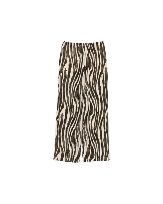 Alysi Black Wide Trousers