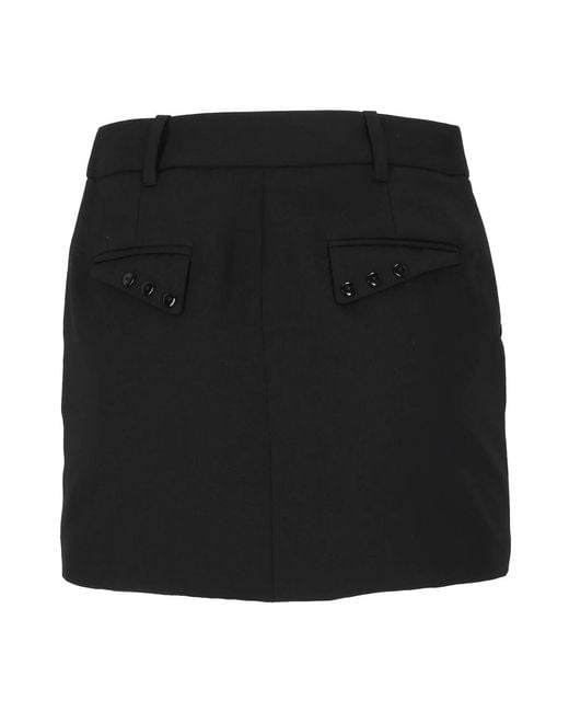 Elisabetta Franchi Black Short Skirts