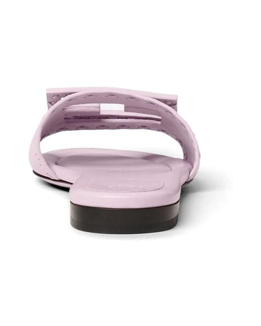 Fendi Pink Sliders